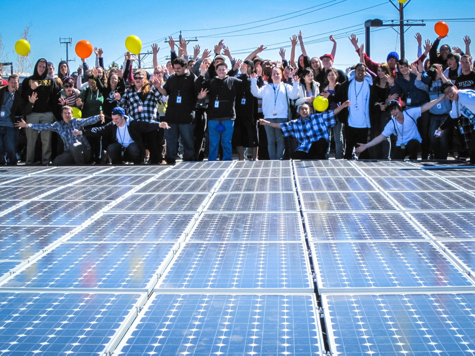 Industrial rooftop solar installation